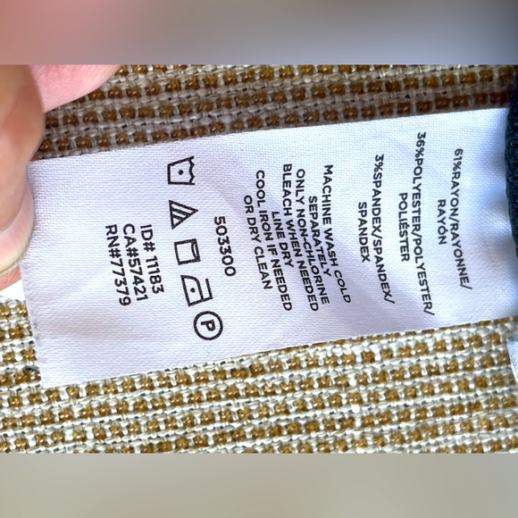 Ann Taylor Sz 4P Navy Blue Plaid Dress - Picture 10 of 10